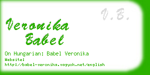 veronika babel business card